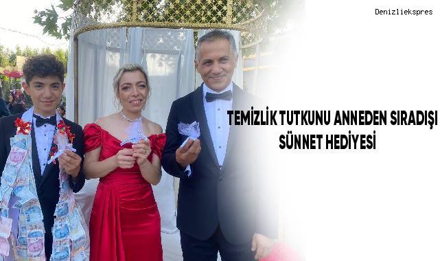 Temizlik tutkunu anneden sıra dışı sünnet hediyesi