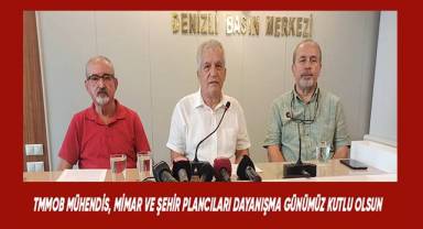 TMMOB MÜHENDİS, MİMAR VE ŞEHİR PLANCILARI DAYANIŞMA GÜNÜMÜZ KUTLU OLSUN!