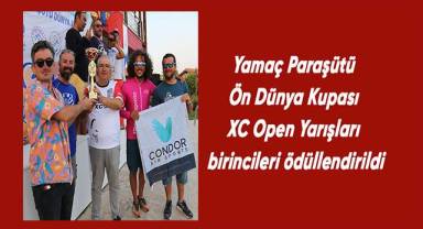 Yamaç Paraşütü Ön Dünya Kupası XC Open Yarışları birincileri ödüllendirildi