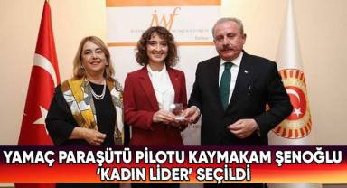 Yamaç paraşütü pilotu Kaymakam Şenoğlu ‘Kadın Lider’ seçildi