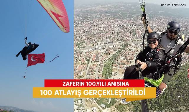 Zaferin 100. yılı anısına 100 atlayış gerçekleştirildi