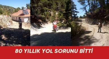 80 yıllık yol sorunu bitti
