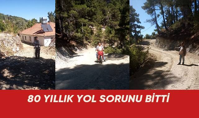 80 yıllık yol sorunu bitti