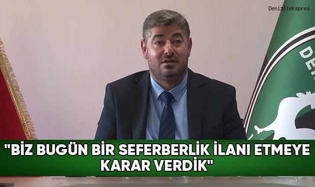 A. Denizlispor'da devam kararı alan yönetim seferberlik ilan etti