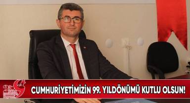Başkan Aydoğan:”Cumhuriyetimizin 99. Yıldönümü kutlu olsun!”