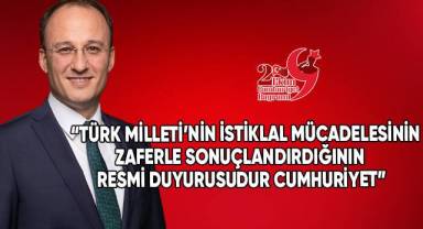 Başkan Örki’den 29 Ekim Cumhuriyet Bayramı Mesajı