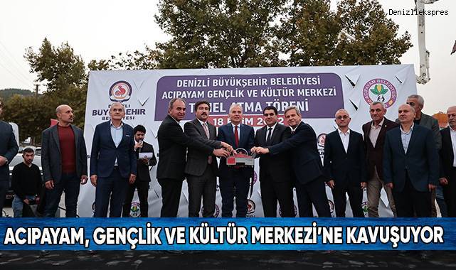 Büyükşehir’den Acıpayam’a Dev Bir Yatırım Daha
