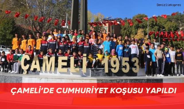 Çameli’de Cumhuriyet Koşusu yapıldı