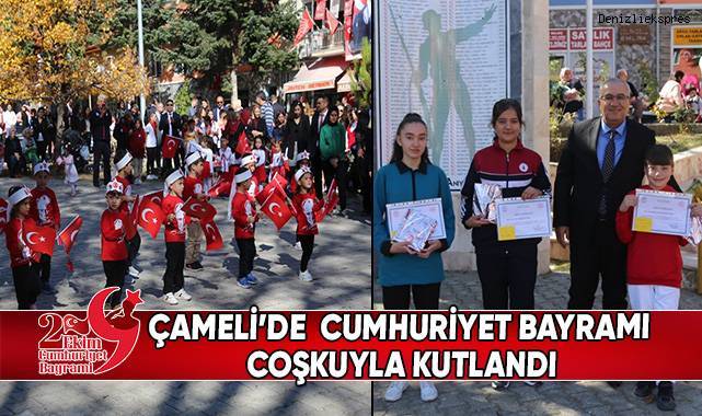 Çameli’nde Cumhuriyet Bayramı coşkuyla kutlandı
