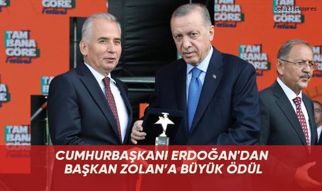 Cumhurbaşkanı Erdoğan'dan Başkan Zolan’a büyük ödül
