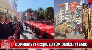 Cumhuriyet coşkusu tüm Denizli’yi sardı