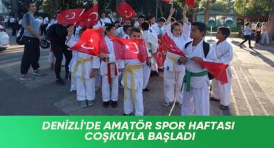 Denizli'de Amatör Spor Haftası coşkuyla başladı