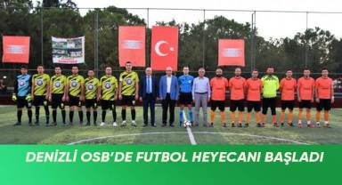 Denizli OSB'de futbol heyecanı başladı