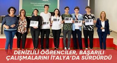 Denizlili öğrenciler, başarılı çalışmalarını İtalya’da sürdürdü