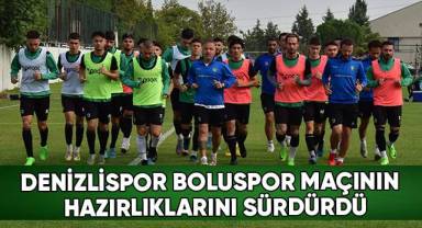 Denizlispor, Boluspor maçının hazırlıklarını sürdürdü