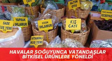 Havalar soğuyunca vatandaşlar, bitkisel ürünlere yöneldi
