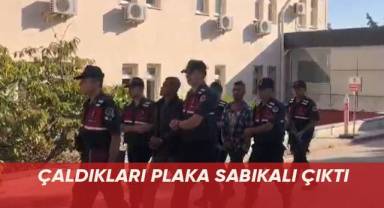 Hırsızların yakalanmamak için çaldığı plakada sabıkalı çıktı