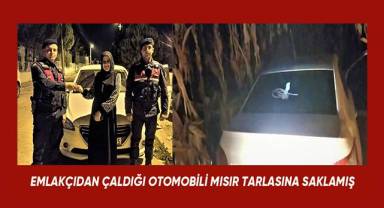 Hırsızlık için girdiği emlakçının aracını da çalan şüpheli, JASAT tarafından kısa sürede yakalandı
