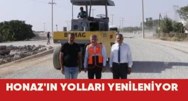 Honaz'ın yolları yenileniyor