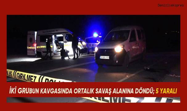 Husumetli iki grubun kavgasında pompalı tüfek konuştu: 1’i ağır 5 yaralı