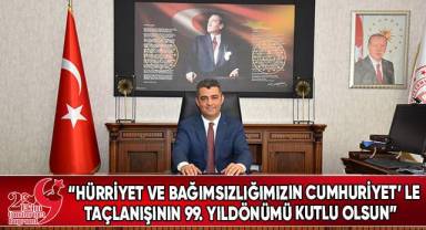 İl Milli Eğitim Müdürü Ekici’nin 29 Ekim Cumhuriyet Bayramı Mesajı