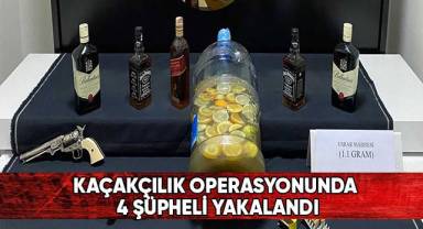 Kaçakçılık operasyonunda 4 şüpheli yakalandı