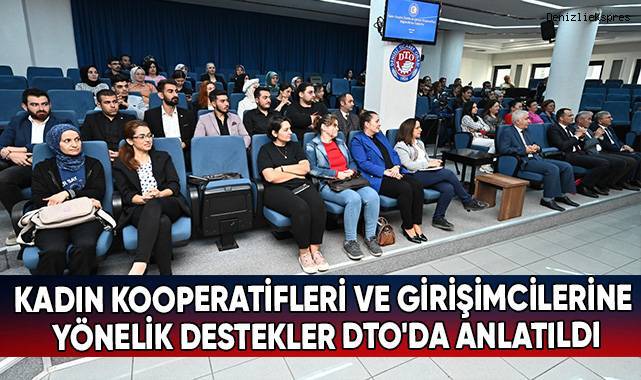 Kadın kooperatifleri ve girişimcilerine yönelik destekler DTO'da anlatıldı