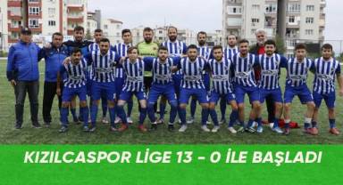 Kızılcaspor lige 13 - 0 ile başladı