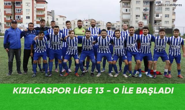 Kızılcaspor lige 13 - 0 ile başladı