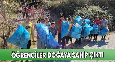 Öğrenciler doğaya sahip çıktı