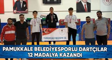 Pamukkale Belediyesporlu Dartçılar 12 Madalya Kazandı