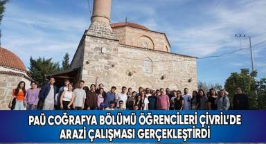 PAÜ Coğrafya Bölümü öğrencileri Çivril’de arazi çalışması gerçekleştirdi