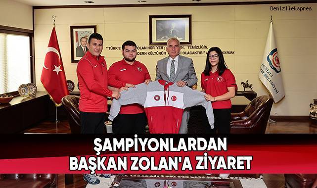Şampiyonlardan Başkan Zolan'a Ziyaret