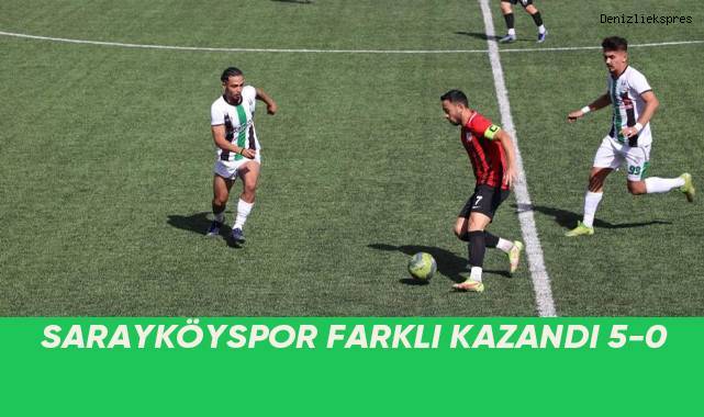 Sarayköyspor evinde farklı kazandı