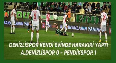 Spor Toto 1. Lig: Denizlispor: 0 - Pendikspor: 1