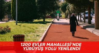 1200 Evler Mahallesi’nde Yürüyüş Yolu Yenilendi