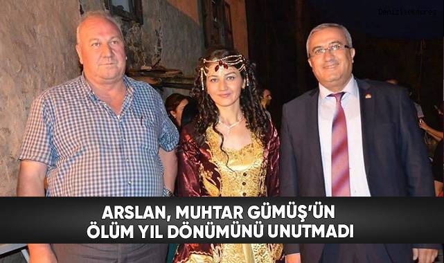 Başkan Arslan, Muhtar Gümüş'ün ölüm yıldönümünü unutmadı