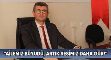 Başkan Aydoğan:“Ailemiz büyüdü, artık sesimiz daha gür!”
