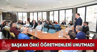 Başkan Örki Öğretmenleri Unutmadı