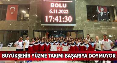 Büyükşehir Yüzme Takımı Başarıya Doymuyor