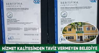 Çameli Belediyesi hizmet kalitesi tescil belgesi aldı