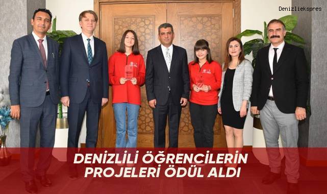 Denizlili öğrencilerin projeleri ödül aldı