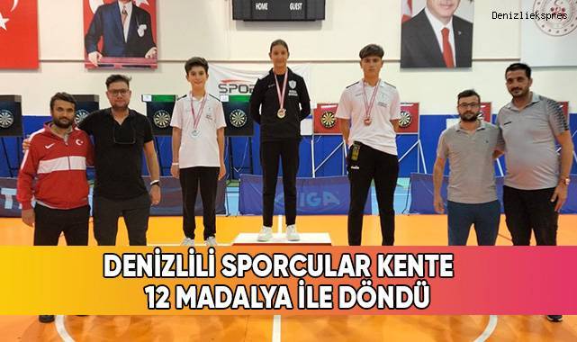 Denizlili sporcular kentte 12 madalya ile döndü