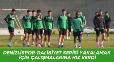 Denizlispor galibiyet serisi yakalamak için çalışmalarına hız verdi