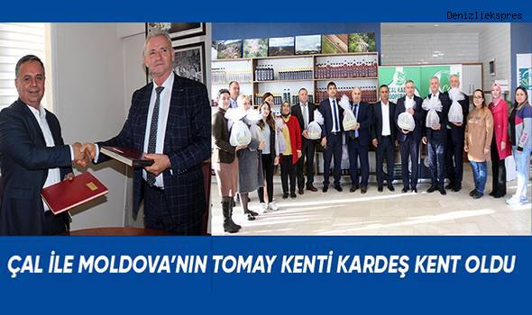 Gagavuzya Özerk Cumhuriyeti'nin 9 belediye başkanı, Çal Belediye Başkanı Fethi Akcan ile bir araya geldi
