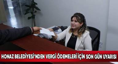 Honaz Belediyesi’nden Vergi Ödemeleri İçin Son Gün Uyarısı