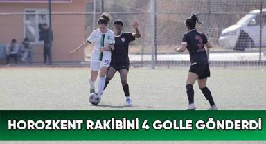 Horozkent rakibini 4 golle gönderdi