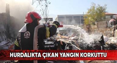 Hurdalıkta çıkan yangın korkuttu