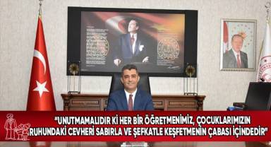 İl Milli Eğitim Müdürü Ekici, meslektaşlarının gününü kutladı