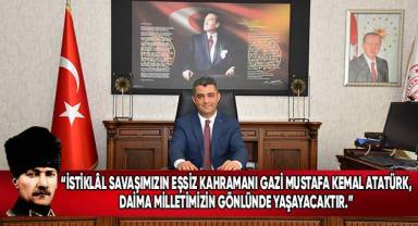 İl Milli Eğitim Müdürü Ekici'nin 10 Kasım Atatürk'ü Anma Günü Mesajı